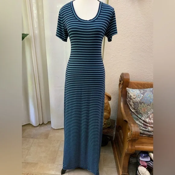 Tommy Bahama | Dresses | Tommy Bahama Blue Casual Sheath Maxi Dress
